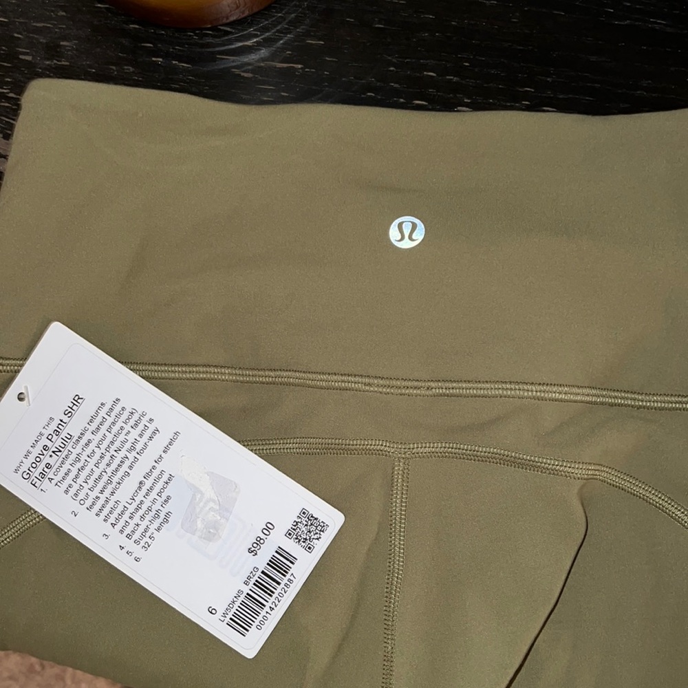 Lululemon groove pant SHR flare nulu